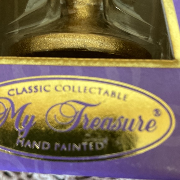 My Treasure Hand Painted Jeweled Egg New in Box - Picture 8 of 9